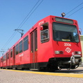 San Diego Trolley Siemens-Duwag LRV #2006 @ Santee Town Center. Photo taken by Brian Weinberg, 6/6/2004.