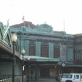 Exterior of Hoboken Terminal. Photo taken by Brian Weinberg, 03/25/2001.