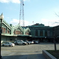 Exterior of Hoboken Terminal. Photo taken by Brian Weinberg, 03/25/2001.