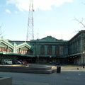 Exterior of Hoboken Terminal. Photo taken by Brian Weinberg, 03/25/2001.